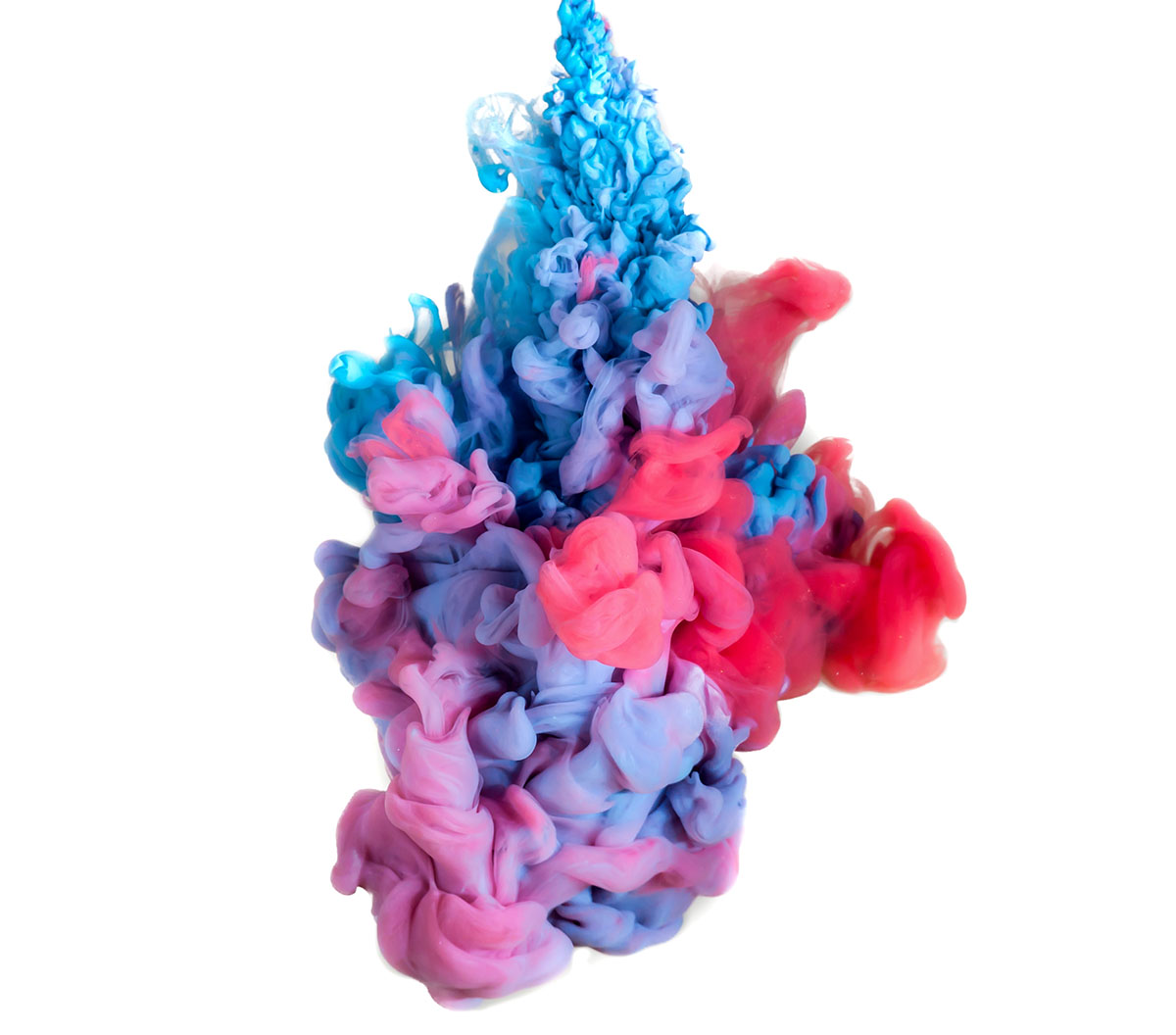 abstract formed by color dissolving in water