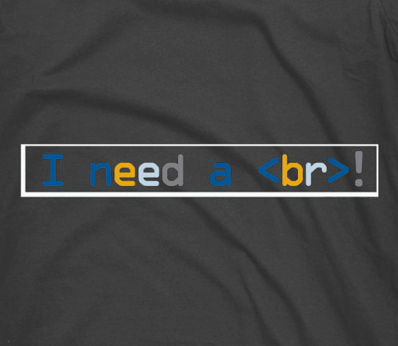 Text saying "I need a break"