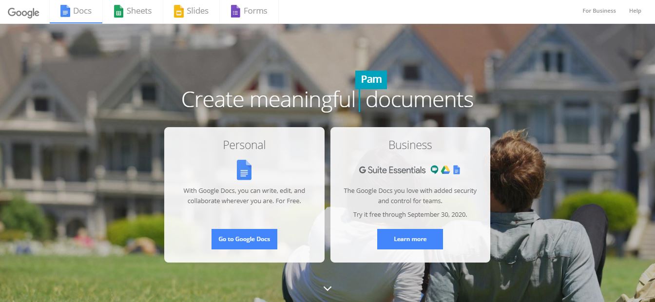 Google Docs screenshot