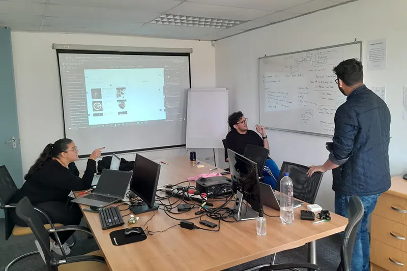 KRS staff at work in an office