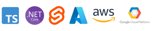 KRS Khanyisa Real Systems Software stack: C# .Net Core for the back-end, TypeScript for the front-end, Svelte, Aurelia or React frameworks, Azure, AWS and GCP for Cloud services.